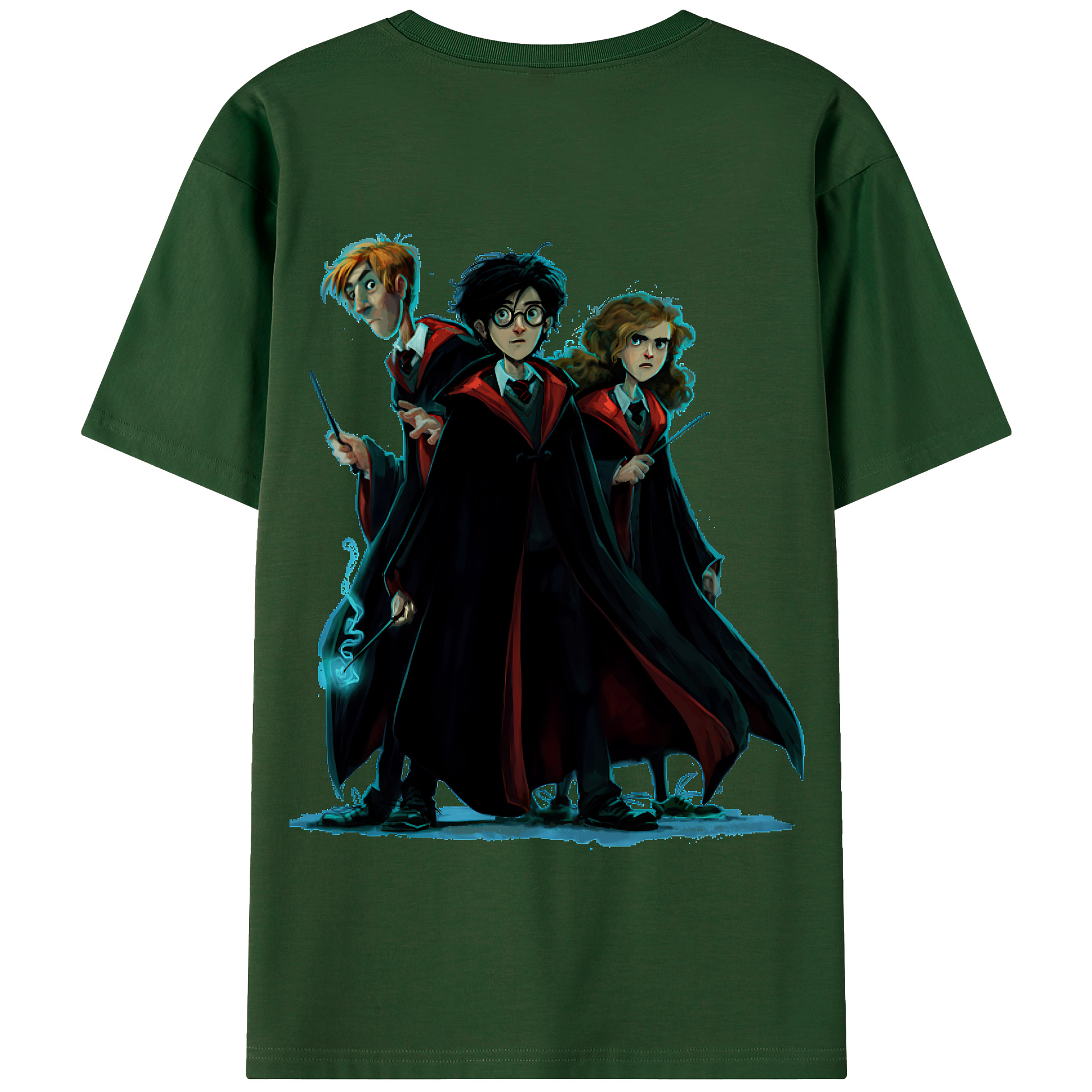 （画像用） Harry Potter ハリー・ポッターシリーズ 綿100％半袖Tシャツ（背面プリント）